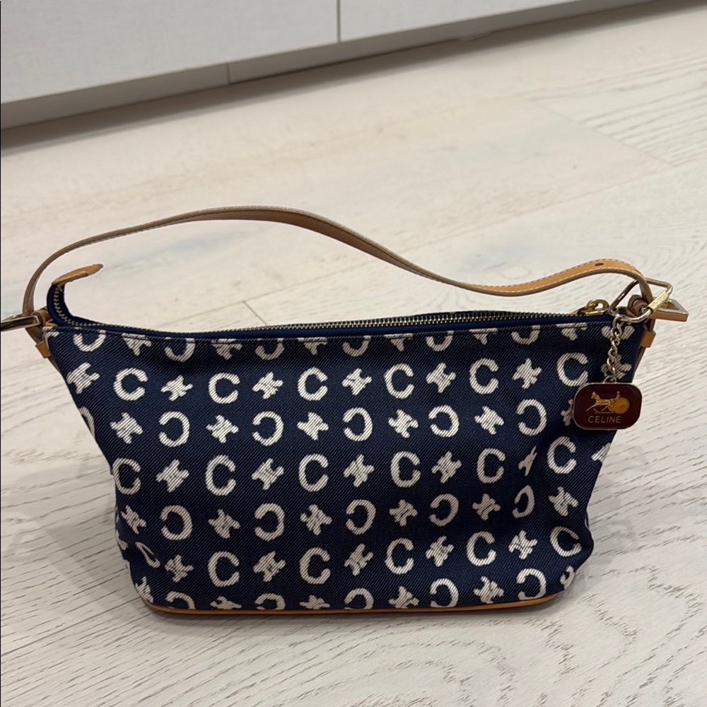 Vintage Celine Denim Triomphe Bag